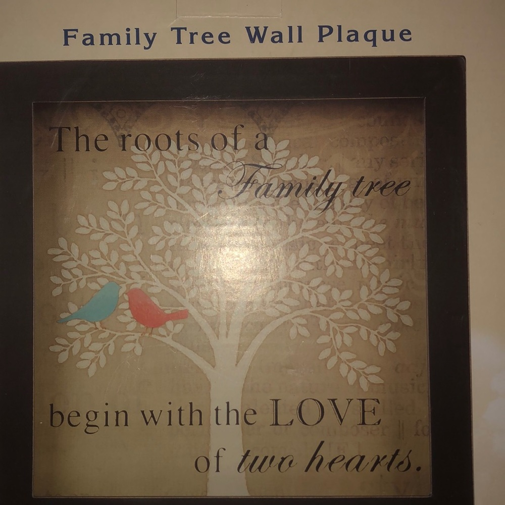 Family Tree wall plaque